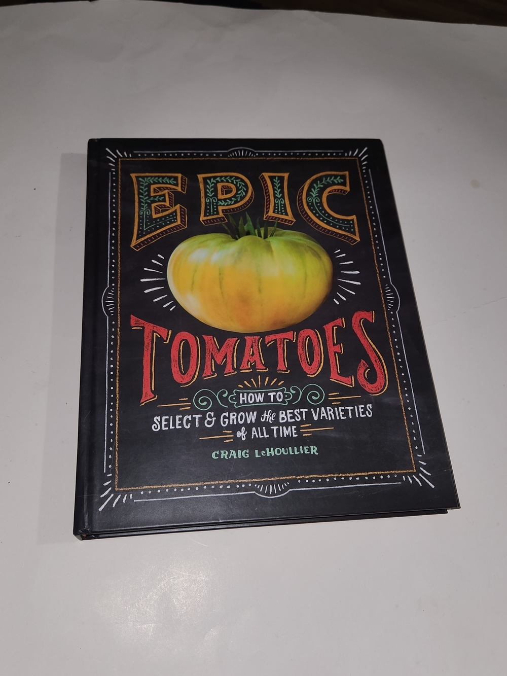 Epic Tomatoes Hardcover - Black with Yellow-Green Tomato